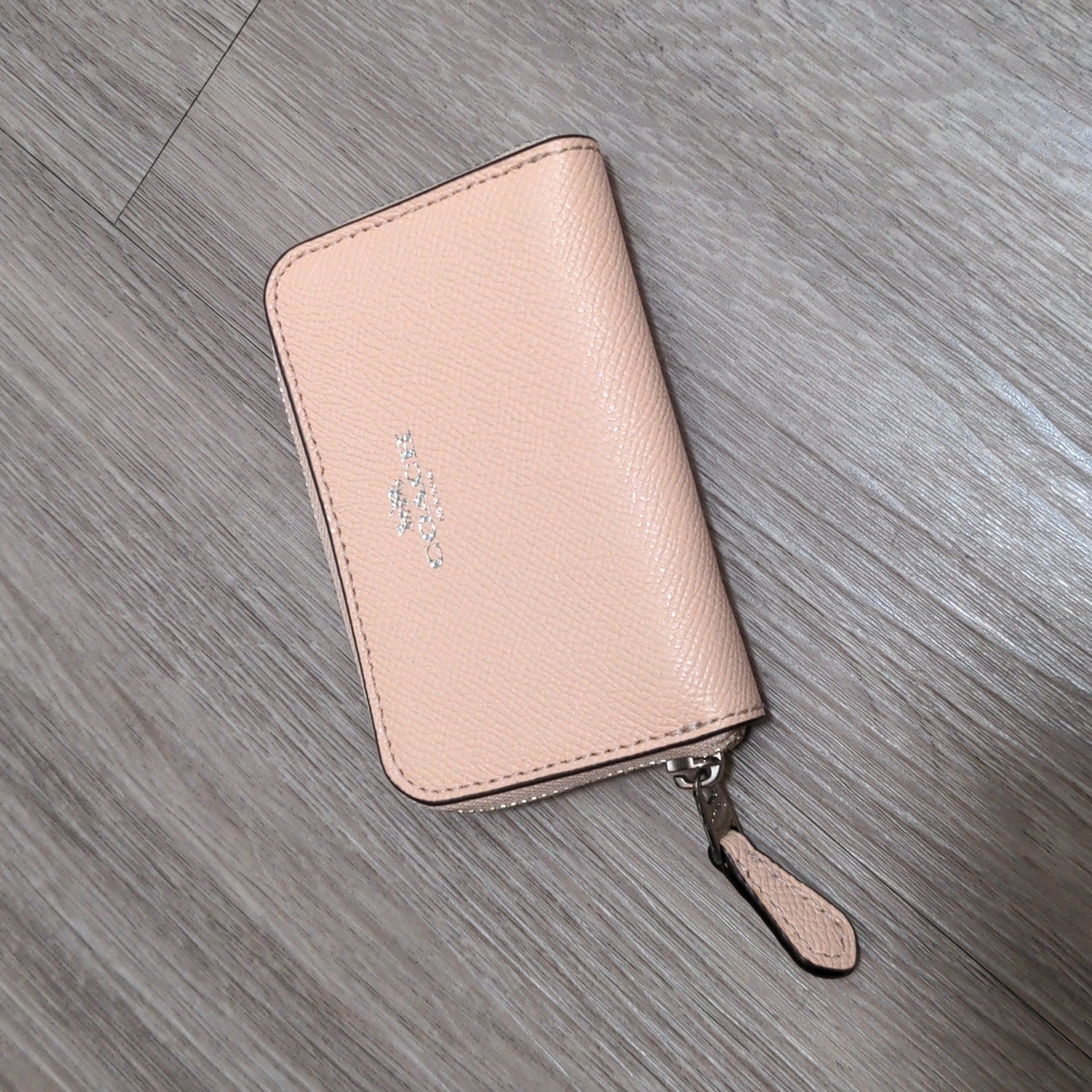 Coach Card Case Nude Blush Pink